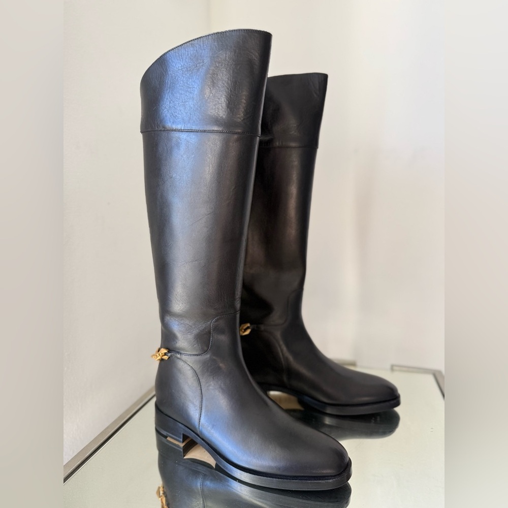 New Jimmy Choo Nell leather knee-high boots $1,695 39.5 - Picture 13 of 16